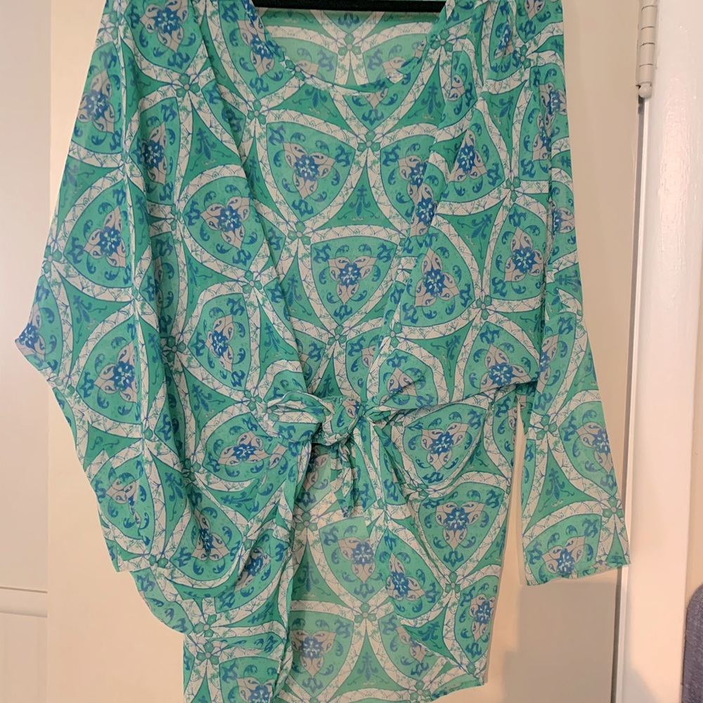 Cute sheer print top